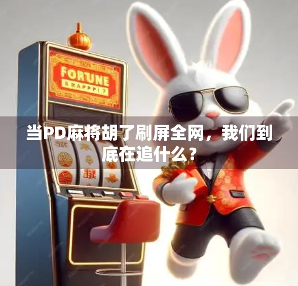 当PD麻将胡了刷屏全网，我们到底在追什么？