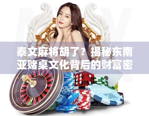 泰文麻将胡了？揭秘东南亚赌桌文化背后的财富密码！