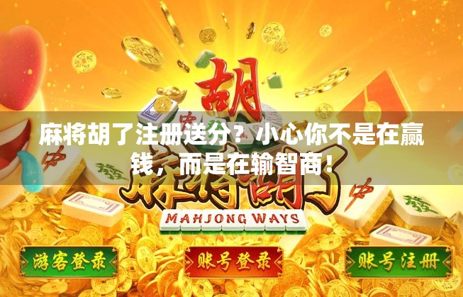 麻将胡了注册送分？小心你不是在赢钱，而是在输智商！