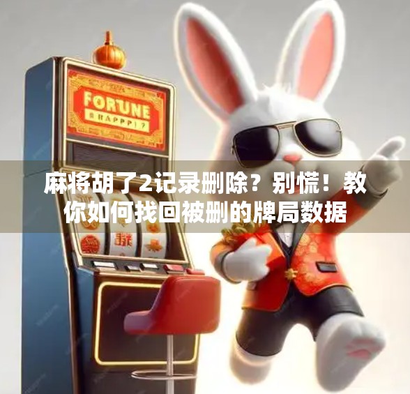 麻将胡了2记录删除？别慌！教你如何找回被删的牌局数据