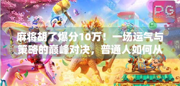 麻将胡了爆分10万！一场运气与策略的巅峰对决，普通人如何从牌桌上逆袭？
