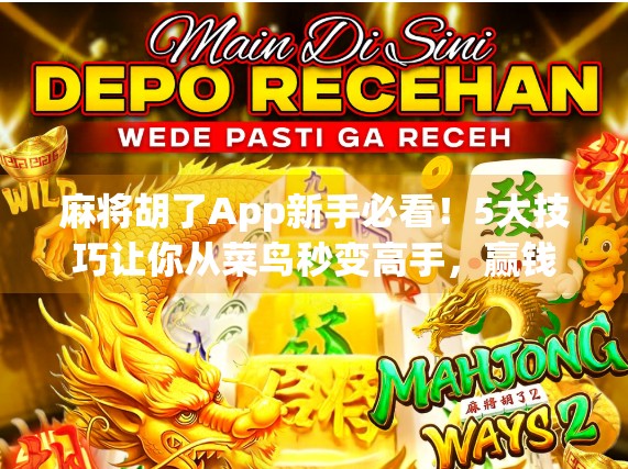 麻将胡了App新手必看！5大技巧让你从菜鸟秒变高手，赢钱不靠运气靠策略！