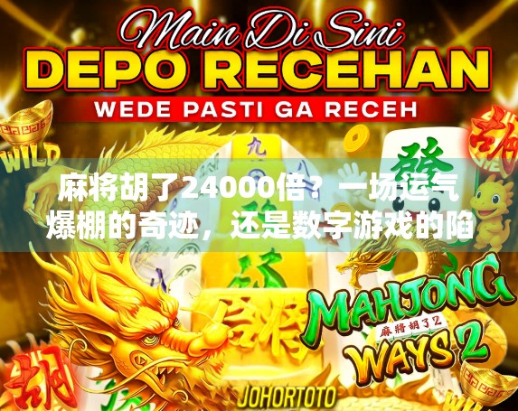 麻将胡了24000倍？一场运气爆棚的奇迹，还是数字游戏的陷阱？