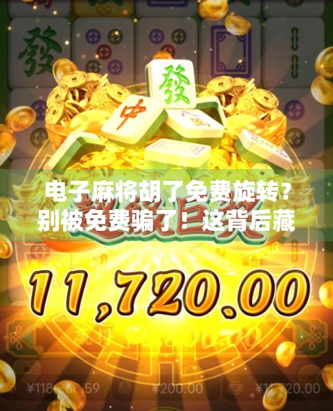 电子麻将胡了免费旋转？别被免费骗了！这背后藏着你不知道的套路！