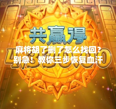 麻将胡了删了怎么找回?别急!教你三步恢复血汗局记忆! 麻将胡了删了怎么找回?别急!教你三步恢复血汗局记忆!