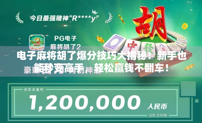 电子麻将胡了爆分技巧大揭秘！新手也能秒变高手，轻松赢钱不翻车！