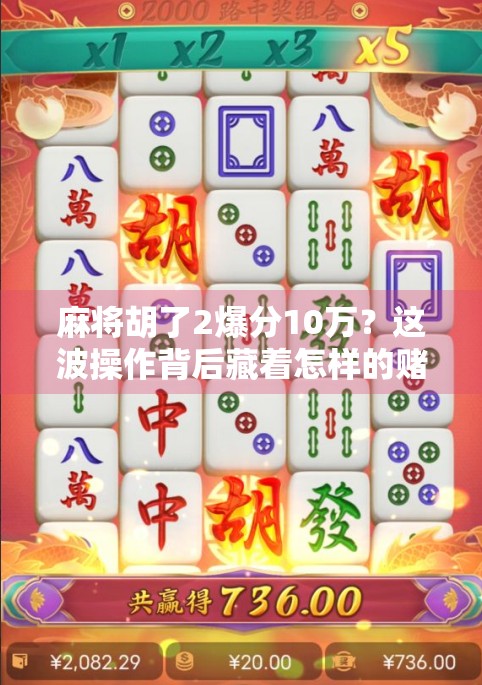 麻将胡了2爆分10万？这波操作背后藏着怎样的赌桌经济学？