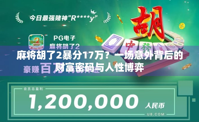 麻将胡了2暴分17万？一场意外背后的财富密码与人性博弈
