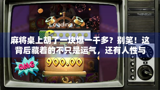 麻将桌上胡了一块爆一千多?别笑!这背后藏着的不只是运气,还有人性与金钱的博弈 麻将桌上胡了一块爆一千多?别笑!这背后藏着的不只是运气,还有人性与金钱的博弈