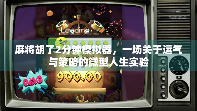 麻将胡了2分钟模拟器，一场关于运气与策略的微型人生实验