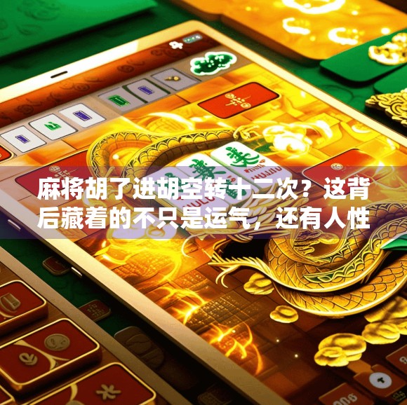 麻将胡了进胡空转十二次？这背后藏着的不只是运气，还有人性！