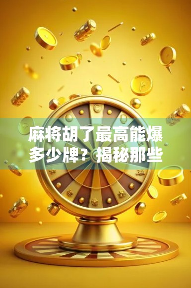 麻将胡了最高能爆多少牌？揭秘那些炸裂瞬间背后的数学与运气！